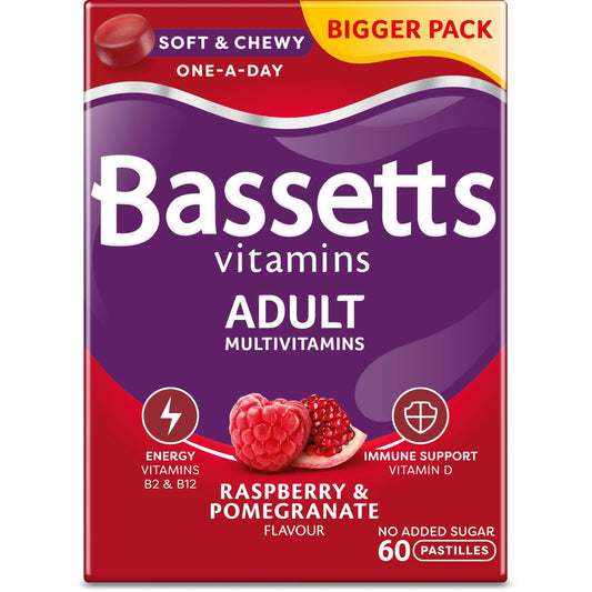 Bassetts Vitamins Adults Multivitamins, 60 Pastilles Bassetts VitaminsAU supplements
