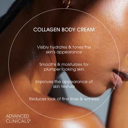 Advanced Clinicals Collagen Cream Body Lotion & Face Moisturizer W/Vitamin E | Skincare Moisturizing Collagen Lotion For Women, Men, Hand, & Neck Improves Look Of Crepey Skin & Uneven Dry Skin, 2pc Advanced Clinicals buy supplements Au