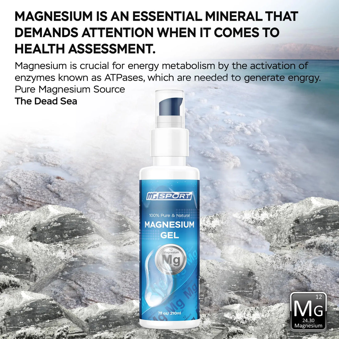 High Absorption Zinc and Magnesium Bundle for Muscle Recovery - Zinc Supplement and Transdermal Magnesium Gel for Leg Cramps MgSport uk supplements