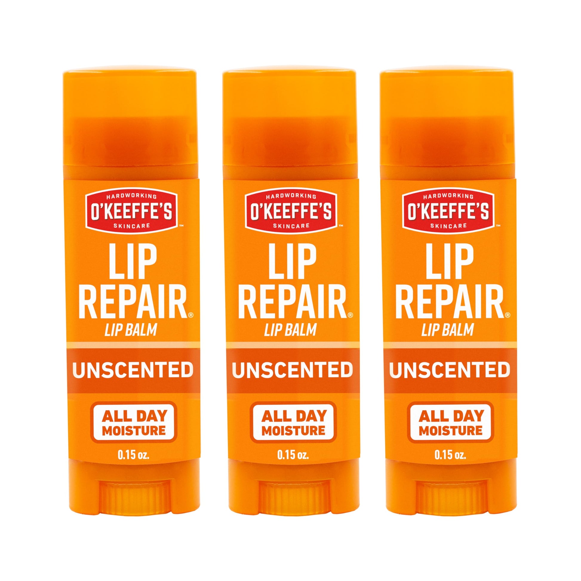 O'Keeffe's Lip Repair Unscented Lip Balm for Dry, Cracked Lips - Stick (3 Pack) - Moisturizer for Very Dry Lips O'Keeffe's Au supplements