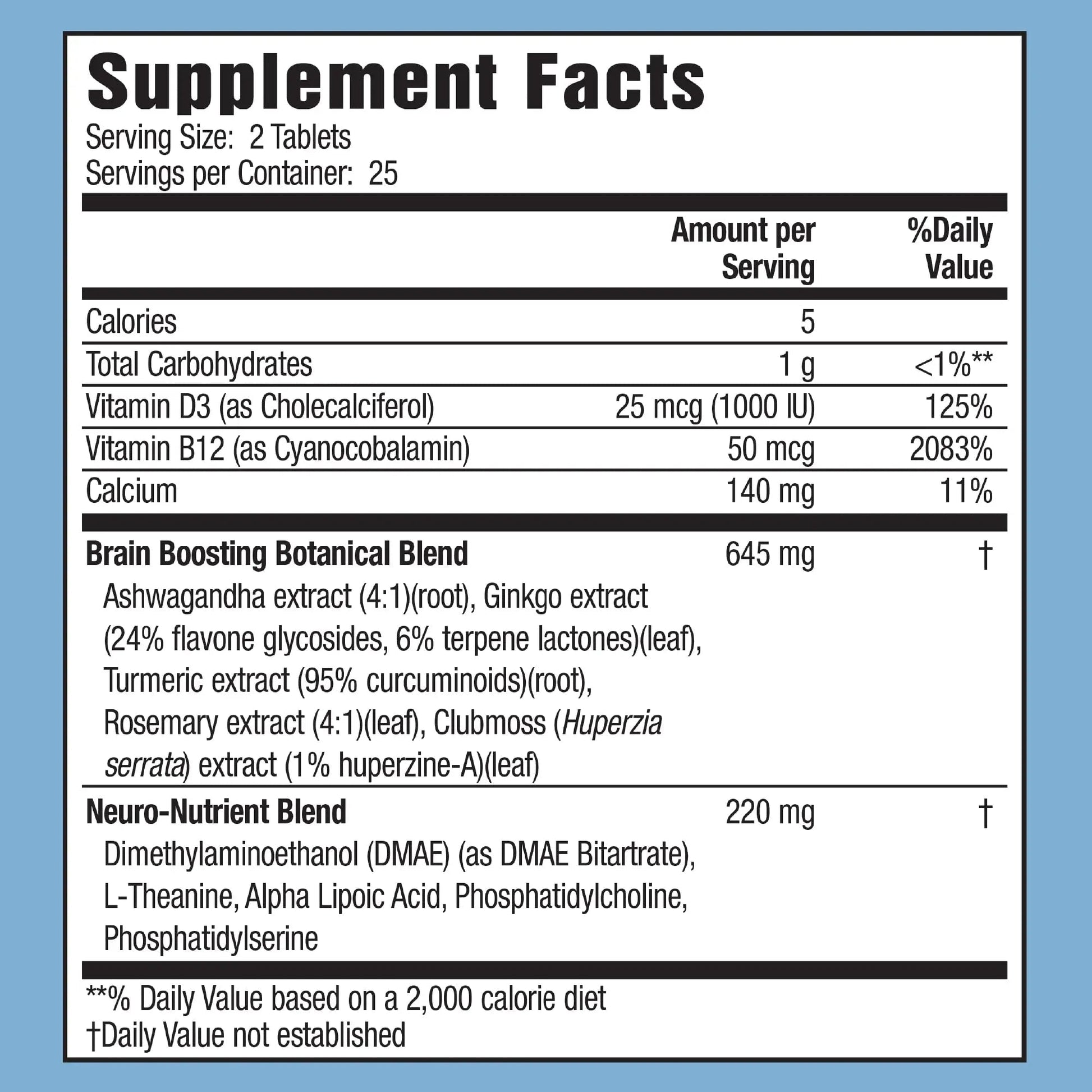 Applied Nutrition Healthy Brain All-Day Focus - 50 Tablets - Powerful 3-in-1 Brain Booster with Turmeric Extract - 25 Servings Applied Nutrition Au supplements