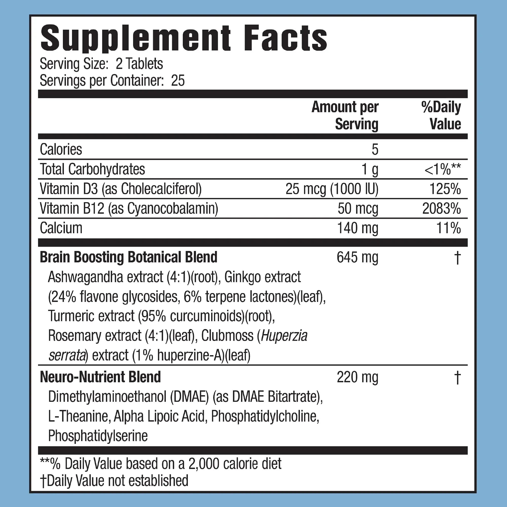 Applied Nutrition Healthy Brain All-Day Focus - 50 Tablets - Powerful 3-in-1 Brain Booster with Turmeric Extract - 25 Servings Applied Nutrition Au supplements