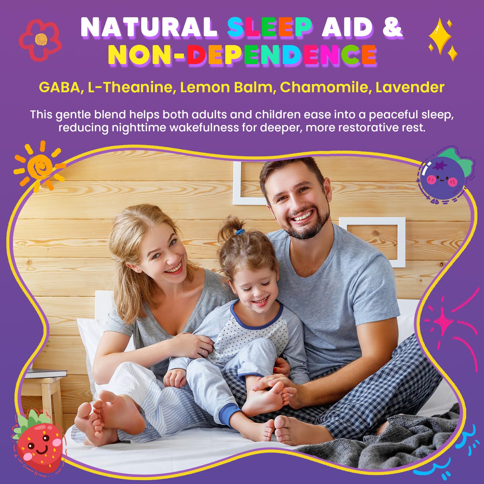 Magnesium Glycinate Gummies 400/200mg for Kids & Adults, NO Melatonin Sleep Aid Magnesium Supplement Gummies with Chamomile, Lavender, L-Theanine & GABA, B6, D3 & K2 for Bone, Relax, Immune Support GORNVB Au supplements