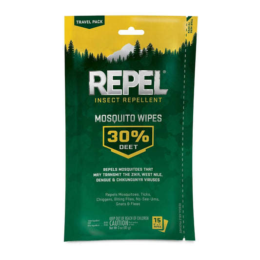 Repel Insect Repellent Mosquito Wipes, Repels Mosquitoes, Ticks, Gnats RepelAU supplements