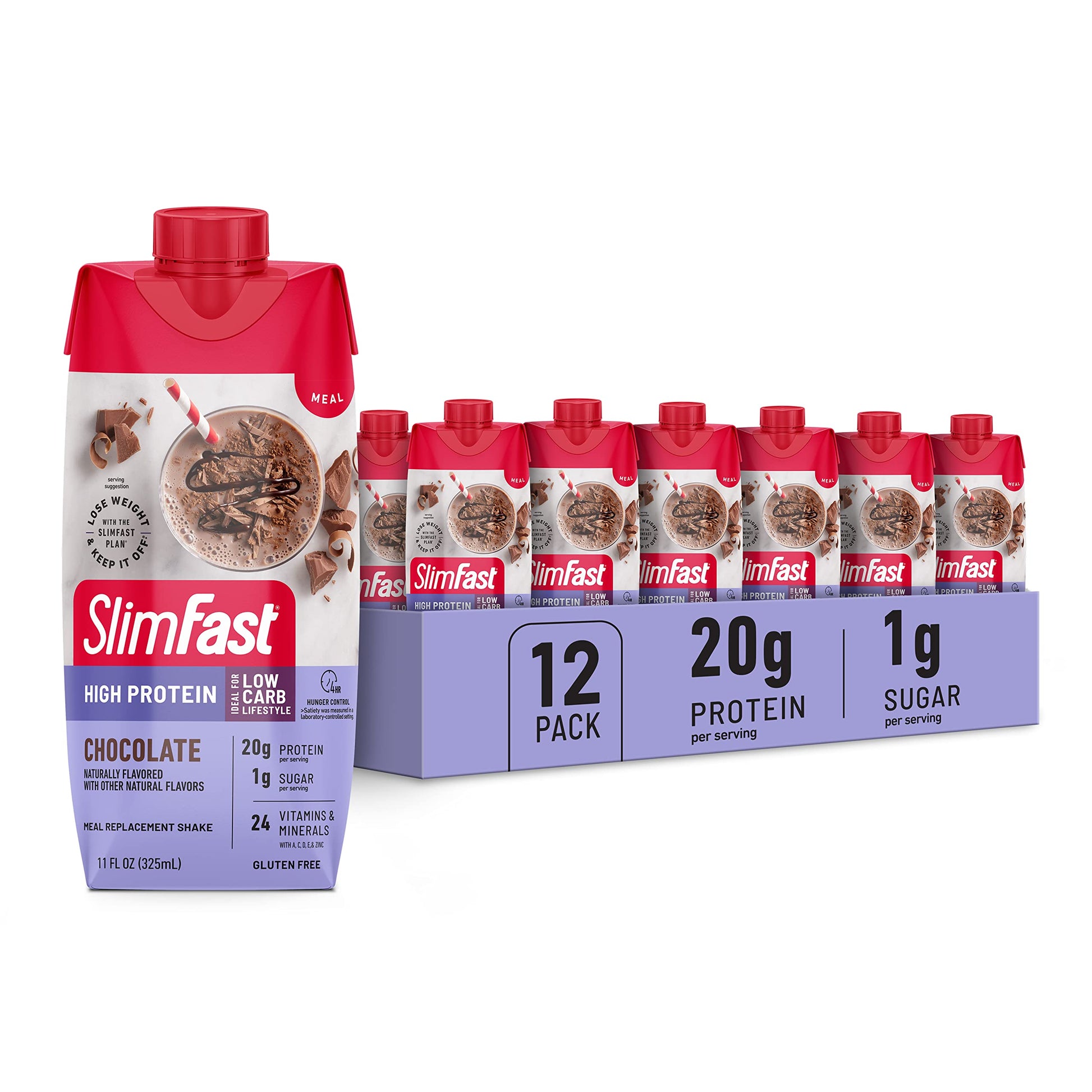 SlimFast Protein Shake, Chocolate- 20g Protein, Meal Replacement Shake Ready to Drink SlimFast Au supplements