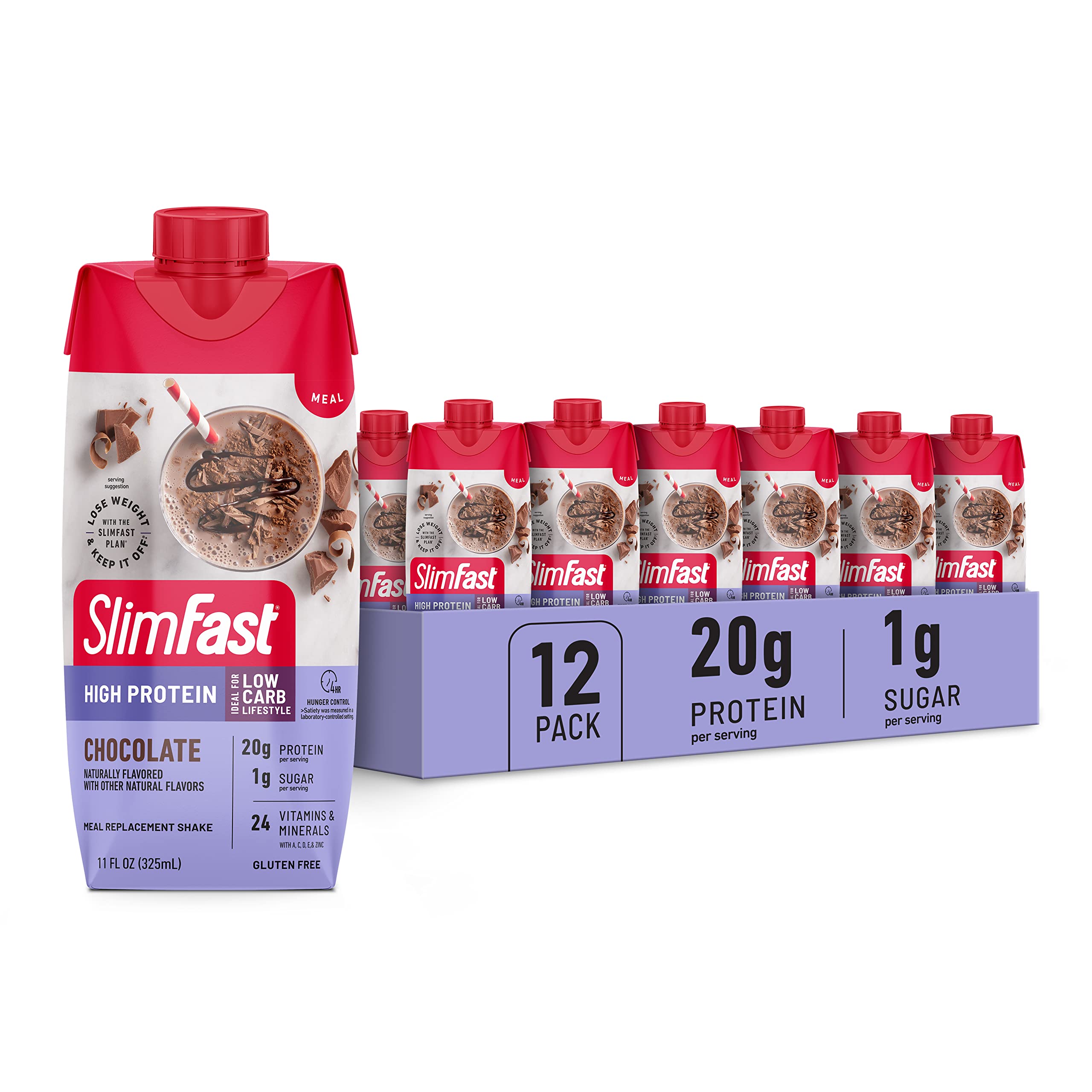 SlimFast Protein Shake, Chocolate- 20g Protein, Meal Replacement Shake Ready to Drink SlimFast Au supplements