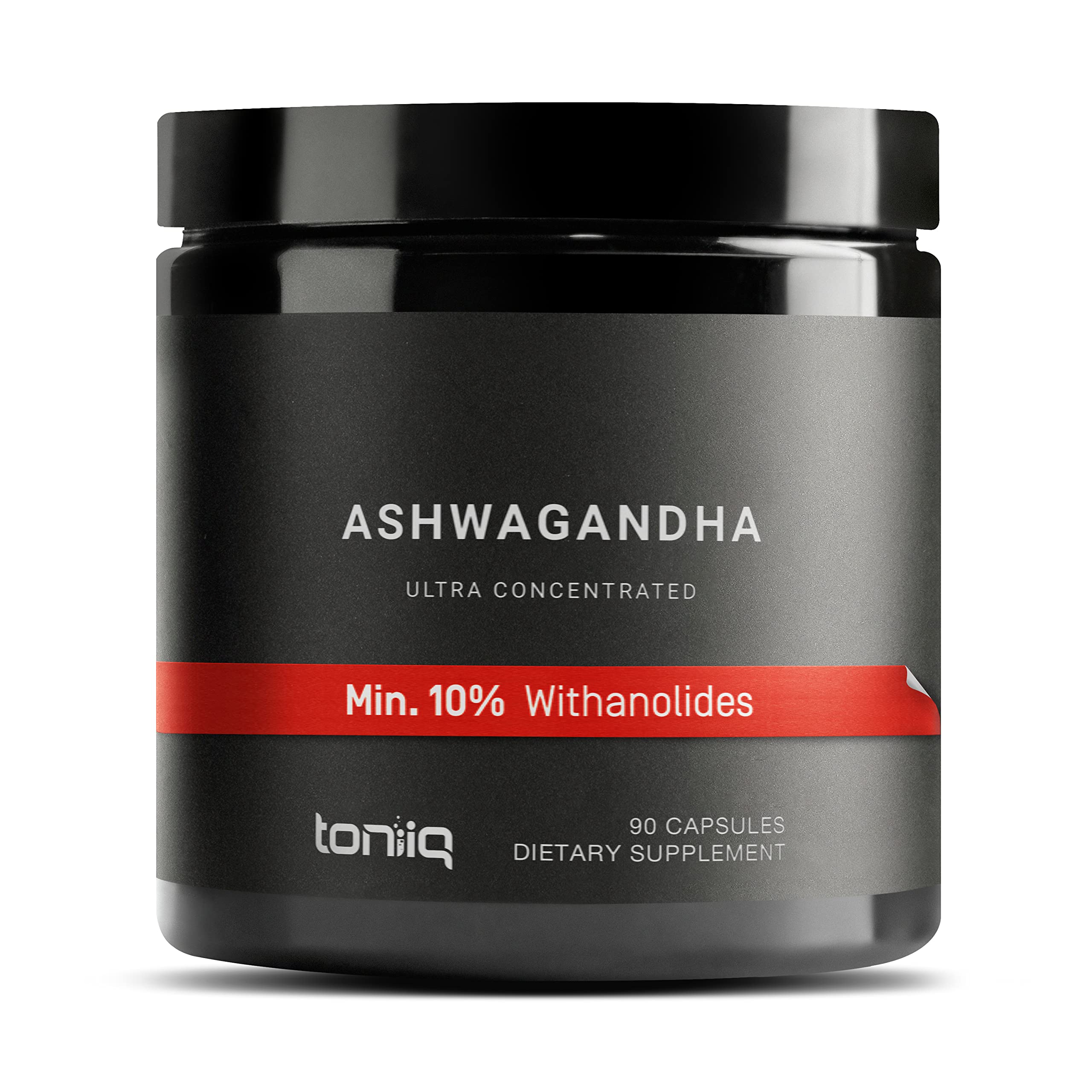 Toniiq Ashwagandha - Ultra High Potency 20:1 Extract with 10% Withanolides - Wild Harvested in India - Highly Concentrated - Third-Party Lab Tested - 90 Capsules Toniiq Au supplements