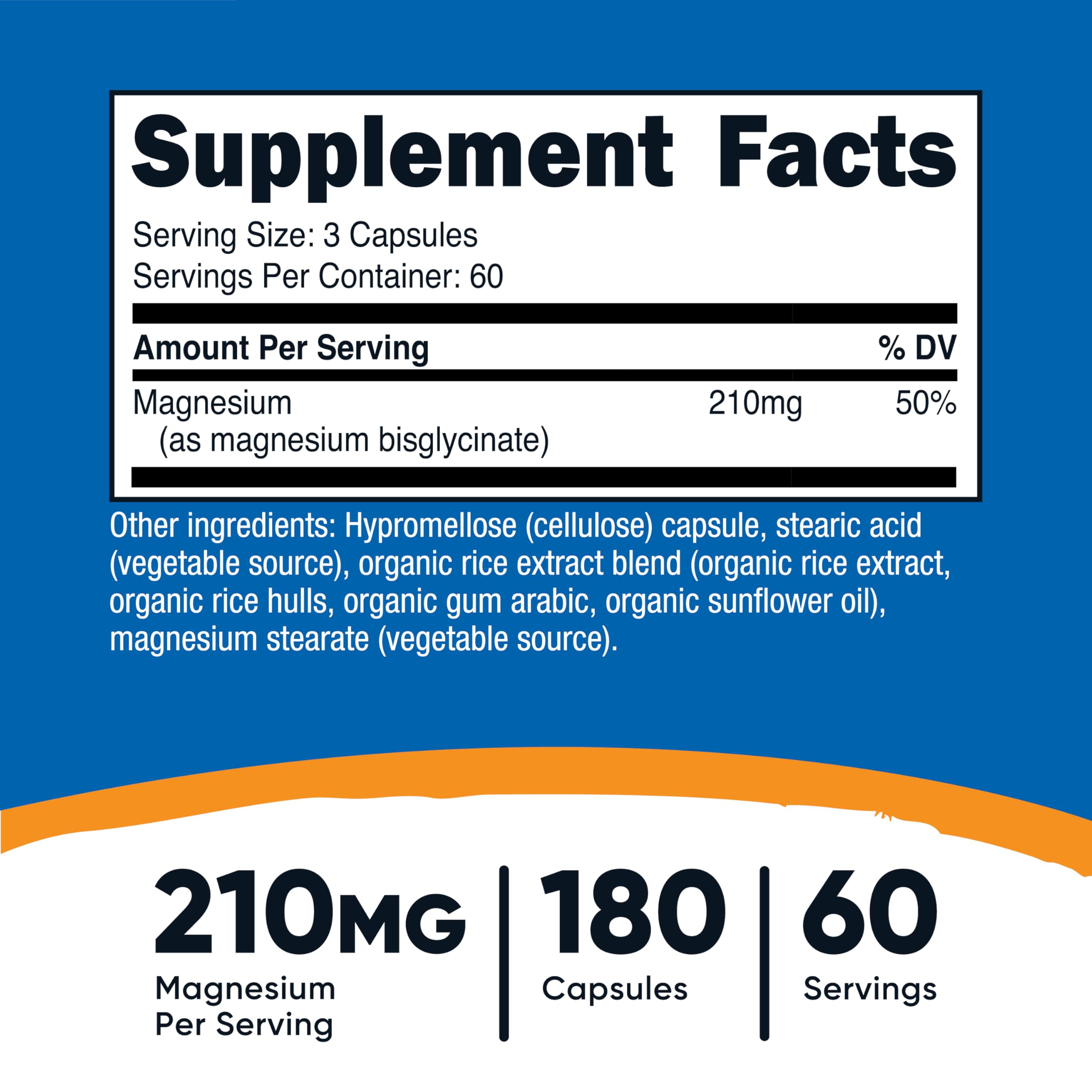 Nutricost Magnesium Glycinate Capsules (180 Capsules, 210 mg Per Serving) - Magnesium Glycinate Supplement for Gentle Absorption Nutricost Au supplements