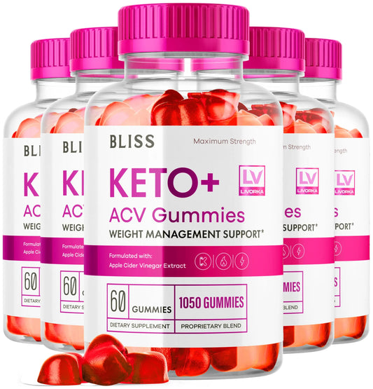 5 Pack - Bliss Keto ACV Gummies Advanced Weight Loss, Bliss ACV Active Gummies LIVORKAAU supplements