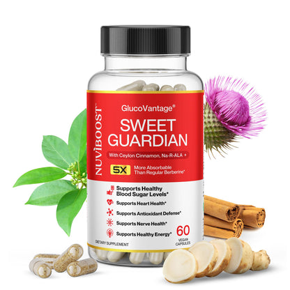NUVIBOOST Super Dihydroberberine (GlucoVantage®) 200mg with Ceylon Cinnamon, Alpha Lipoic Acid, Selenium, Gymnema Sylvestre, Benfotiamine and Others for Overall Immunity. NUVIBOOSTAu supplements