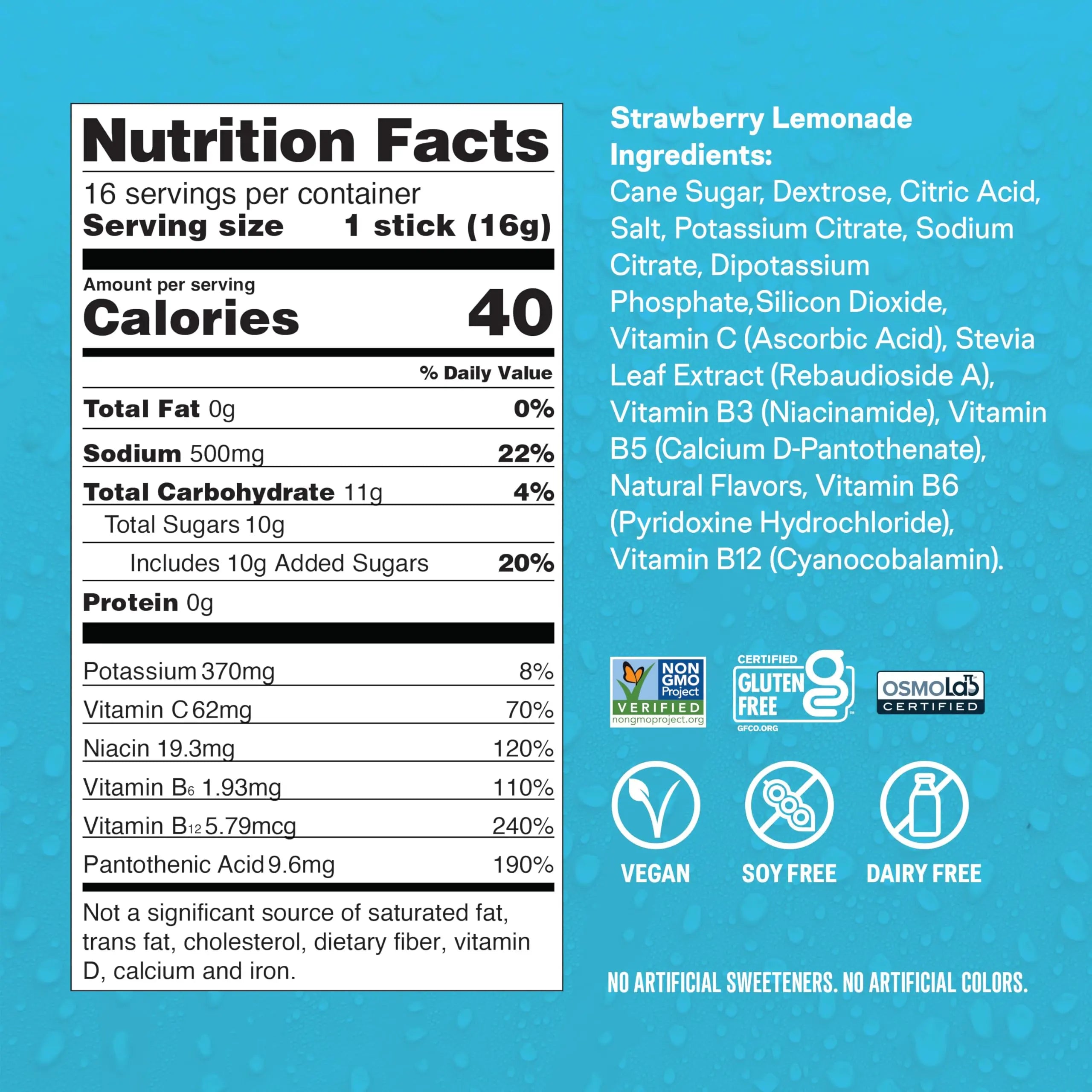 Liquid I.V.® Hydration Multiplier - Strawberry Lemonade | Electrolyte Powder Drink Mix | 3 Pack (48 Servings) Liquid I.V. Au supplements