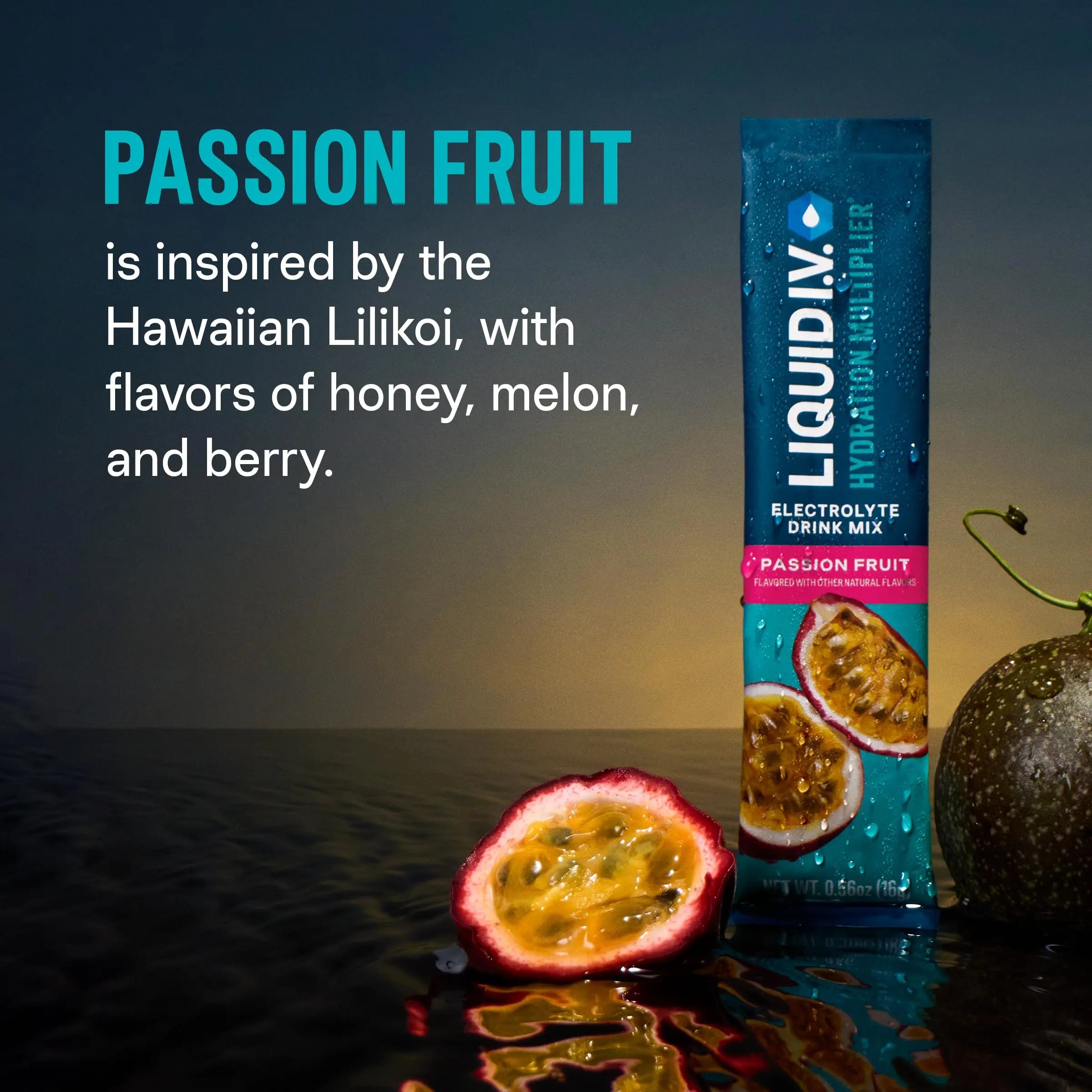 Liquid I.V.® Hydration Multiplier - Passion Fruit | Electrolyte Powder Drink Mix | 3 Pack (48 Servings) Liquid I.V. Au supplements