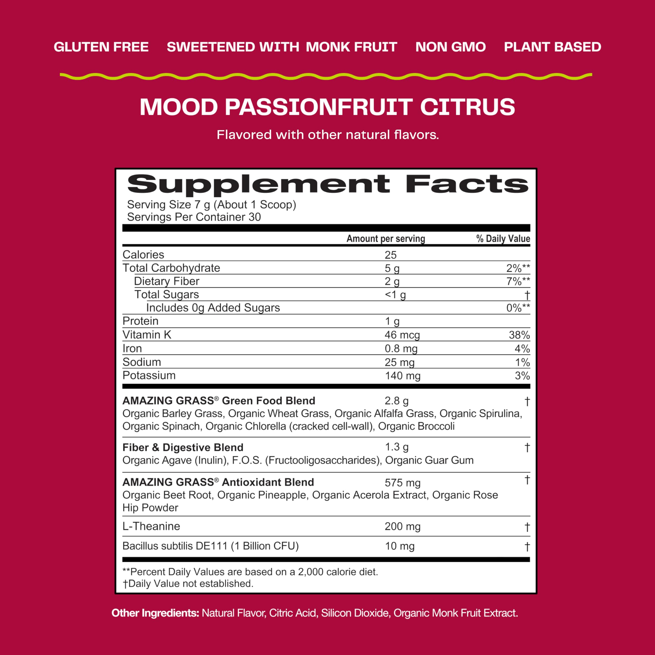 Amazing Grass Greens Blend Mood: Super Greens Powder Smoothie Mix for Mood, Relaxat Amazing Grass Au supplements