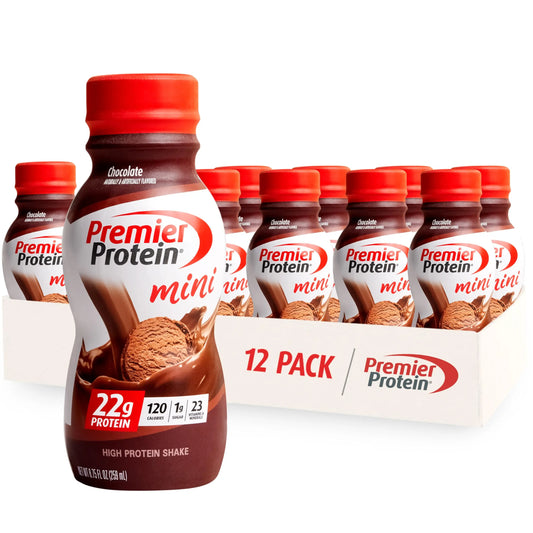Premier Protein Shake MINIs, Chocolate, 22g Protein, 120 Calories, 1g Sugar, 8.75fl oz Premier ProteinAU supplements