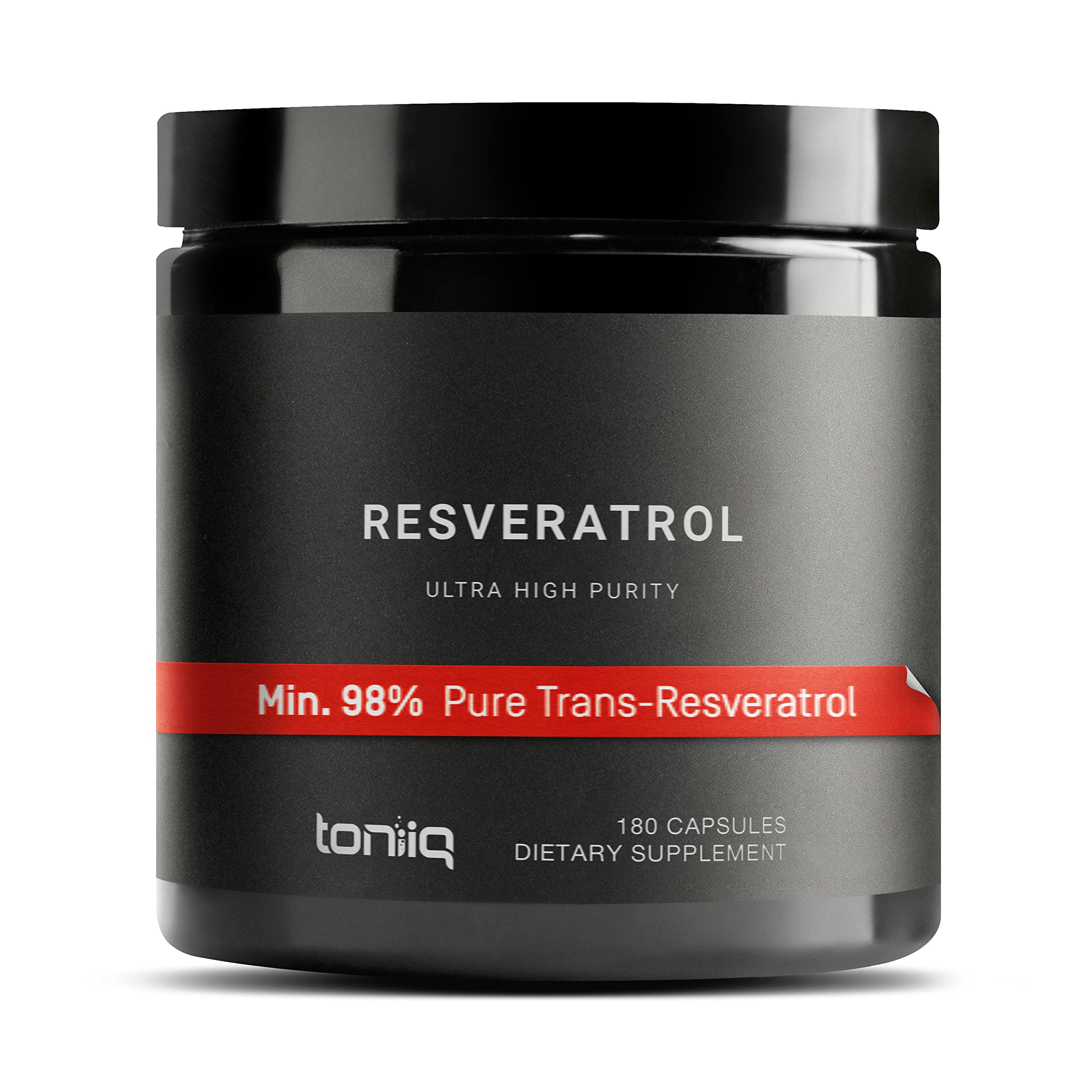 Toniiq Ultra High Purity Resveratrol Capsules - 98% Trans-Resveratrol - Highly Purified Toniiq Au supplements
