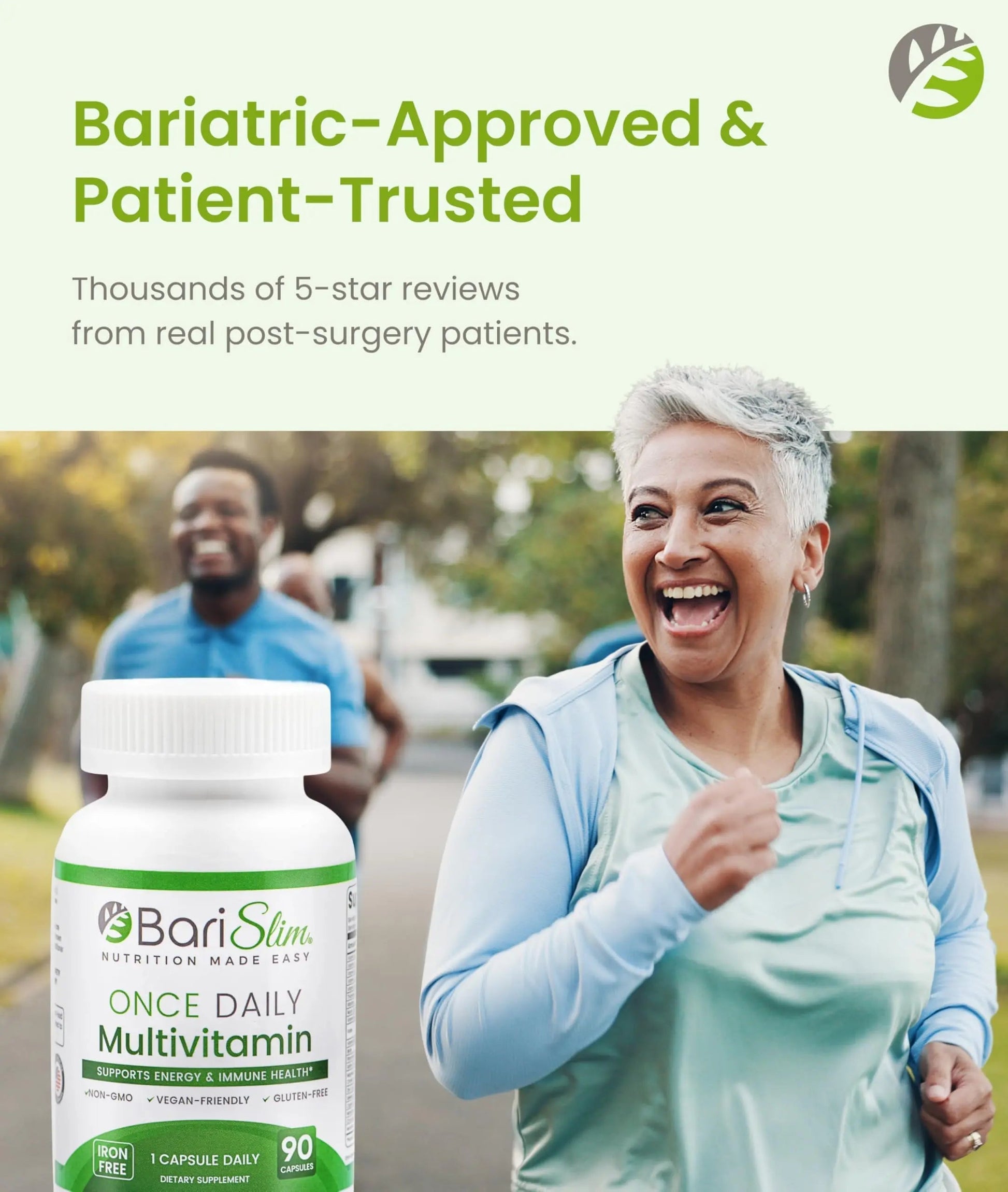 BariSlim Once Daily Bariatric Multivitamin Capsule - Iron-Free Formula - Bariatric Vitamin and Supplement for Post Surgery BariSlim Au supplements