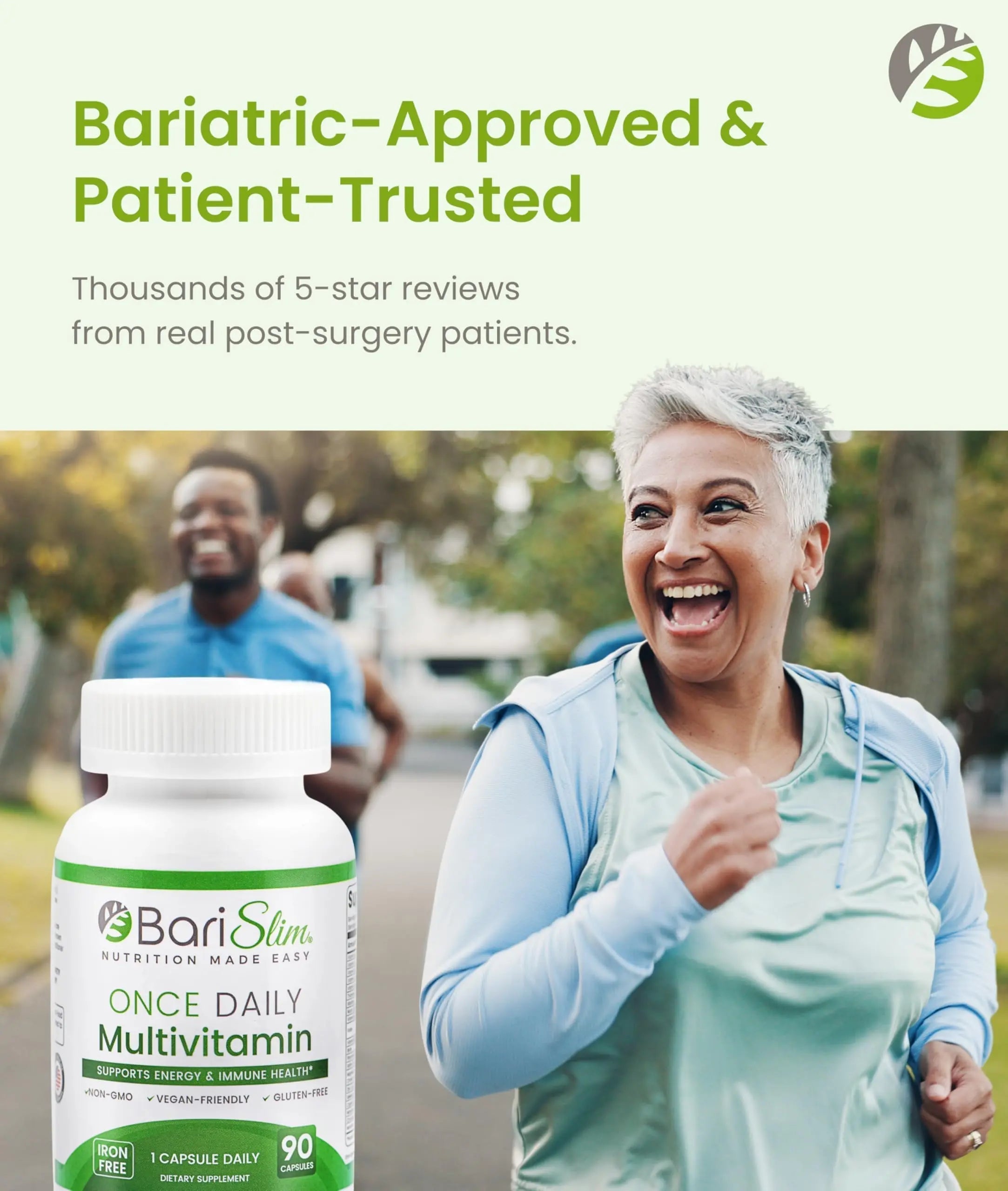 BariSlim Once Daily Bariatric Multivitamin Capsule - Iron-Free Formula - Bariatric Vitamin and Supplement for Post Surgery BariSlim Au supplements