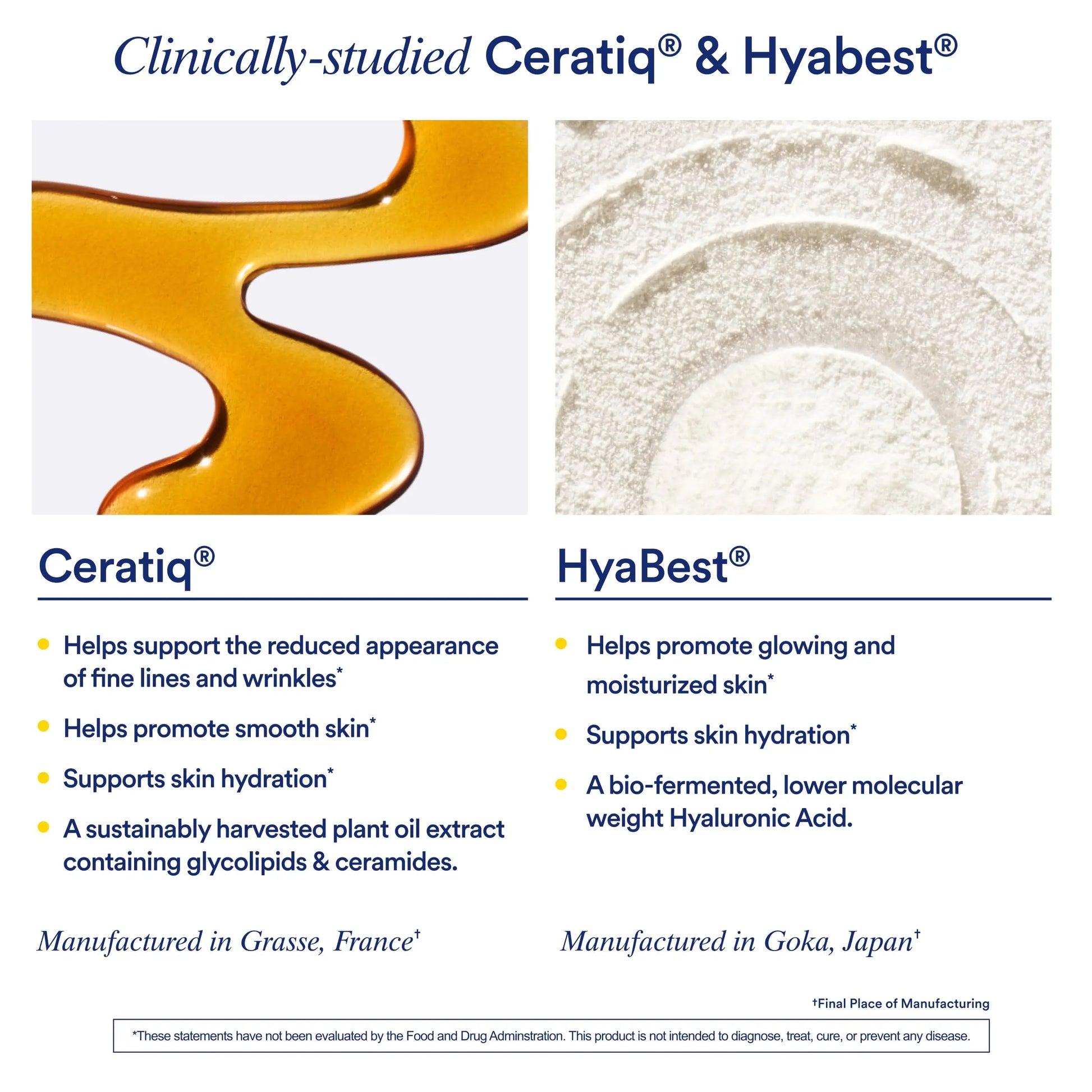 Ritual HyaCera Skin Supplement for Wrinkle Support, with Hyabest® and Ceratiq® for Skin Hydration Support, Hyaluronic Acid, Glycolipids, Ceramides, Gluten Free, Non GMO, Vanilla Essence, 30 Day Supply Ritual Au supplements