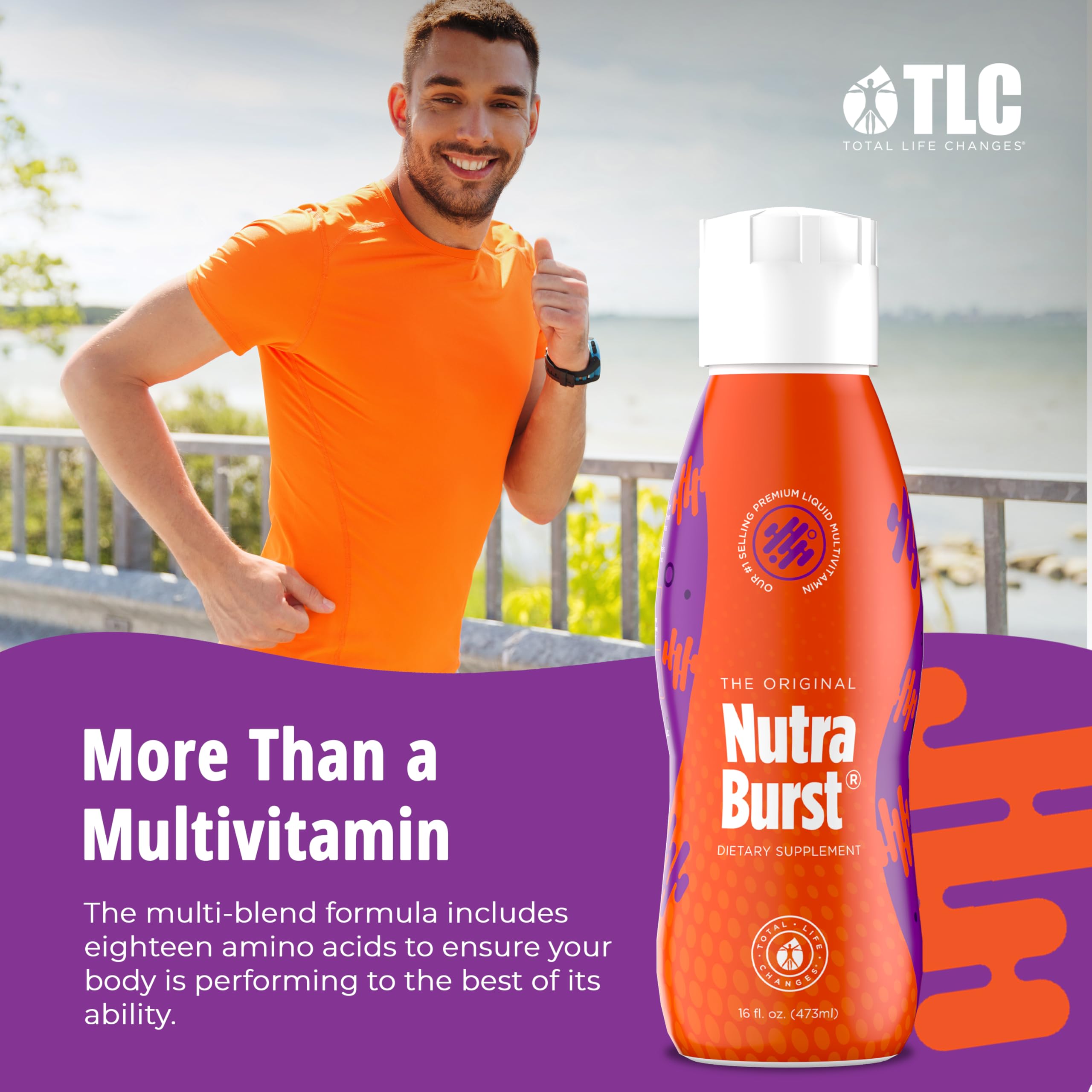 Total Life Changes NutraBurst - Liquid Multivitamin, Daily Nutritional Support, Packed with Essential Vitamins and Minerals, 16 fl. oz NUTRA BURST Au supplements