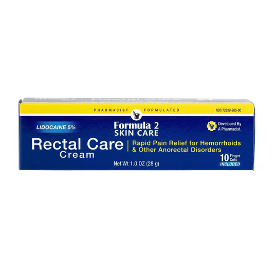 Pharmacist Formulated - Rectal Care Cream - Pain Relief for Hemorrhoids Formula 2 Skin CareAu supplements
