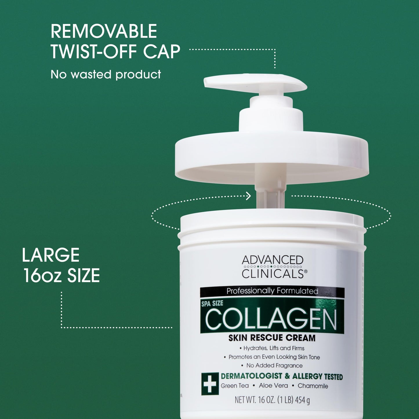 Advanced Clinicals Collagen Cream Body Lotion & Face Moisturizer W/Vitamin E | Skincare Moisturizing Collagen Lotion For Women, Men, Hand, & Neck Improves Look Of Crepey Skin & Uneven Dry Skin, 2pc Advanced Clinicals buy supplements Au