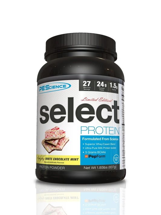 PEScience Select Low Carb Protein Powder, Peppermint Bark, 27 Serving, Keto Friendly PEScienceAU supplements