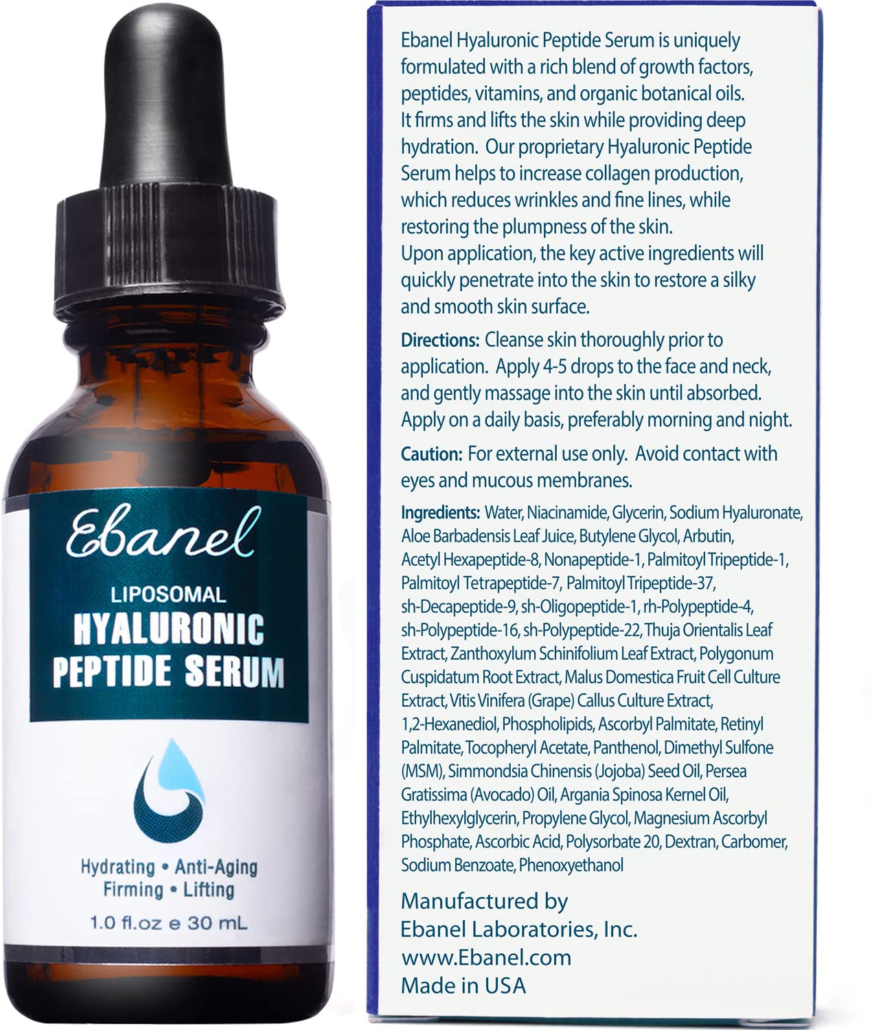 Ebanel Anti Aging Skincare Bundle of Retinol Moisturizer Cream with Collagen and Hyaluronic Acid Serum, Reduces Wrinkles, Hydrates, Firm and Smooth Skin Ebanel buy supplements Au