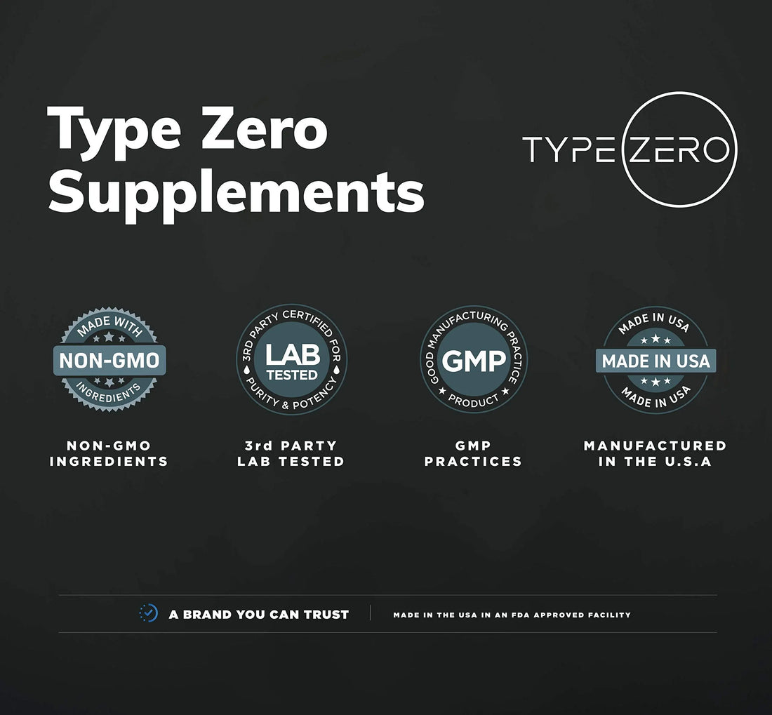 Type Zero Ultra Clean Alpha GPC Choline Supplement (600mg | 90 Capsules) Soy Free, Non-GMO Nootropics Alpha GPC 600mg / 300mg; Alpha-GPC Brain Memory and Focus Supplements Type Zero Au supplements