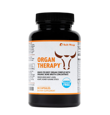 SaltWrap Organ Therapy - Grass Fed Beef Organ Meat Complex Supplement with Organic SaltWrapUS supplements