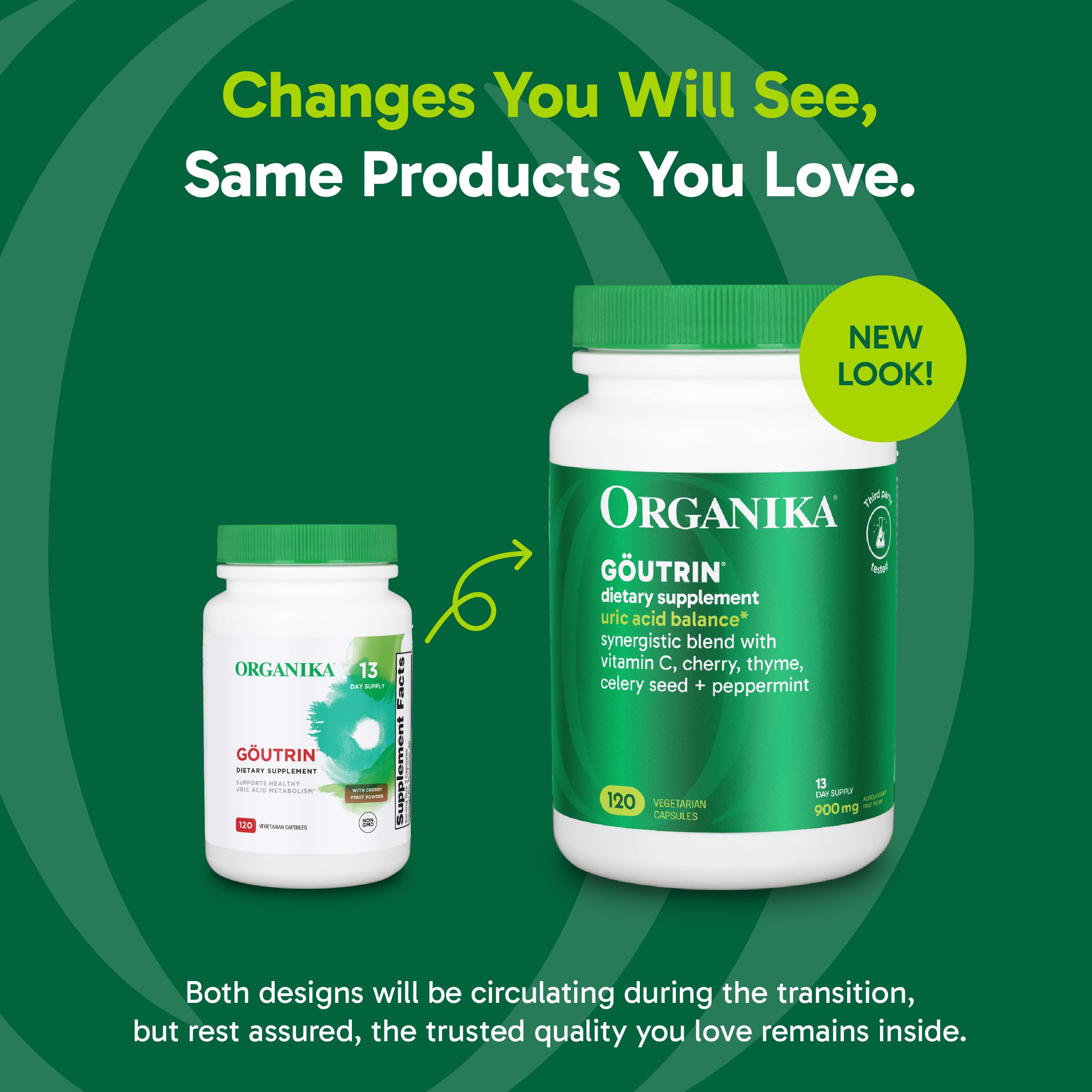 Organika Goutrin Supplement - 120ct, Pack of 3 Organika Au supplements