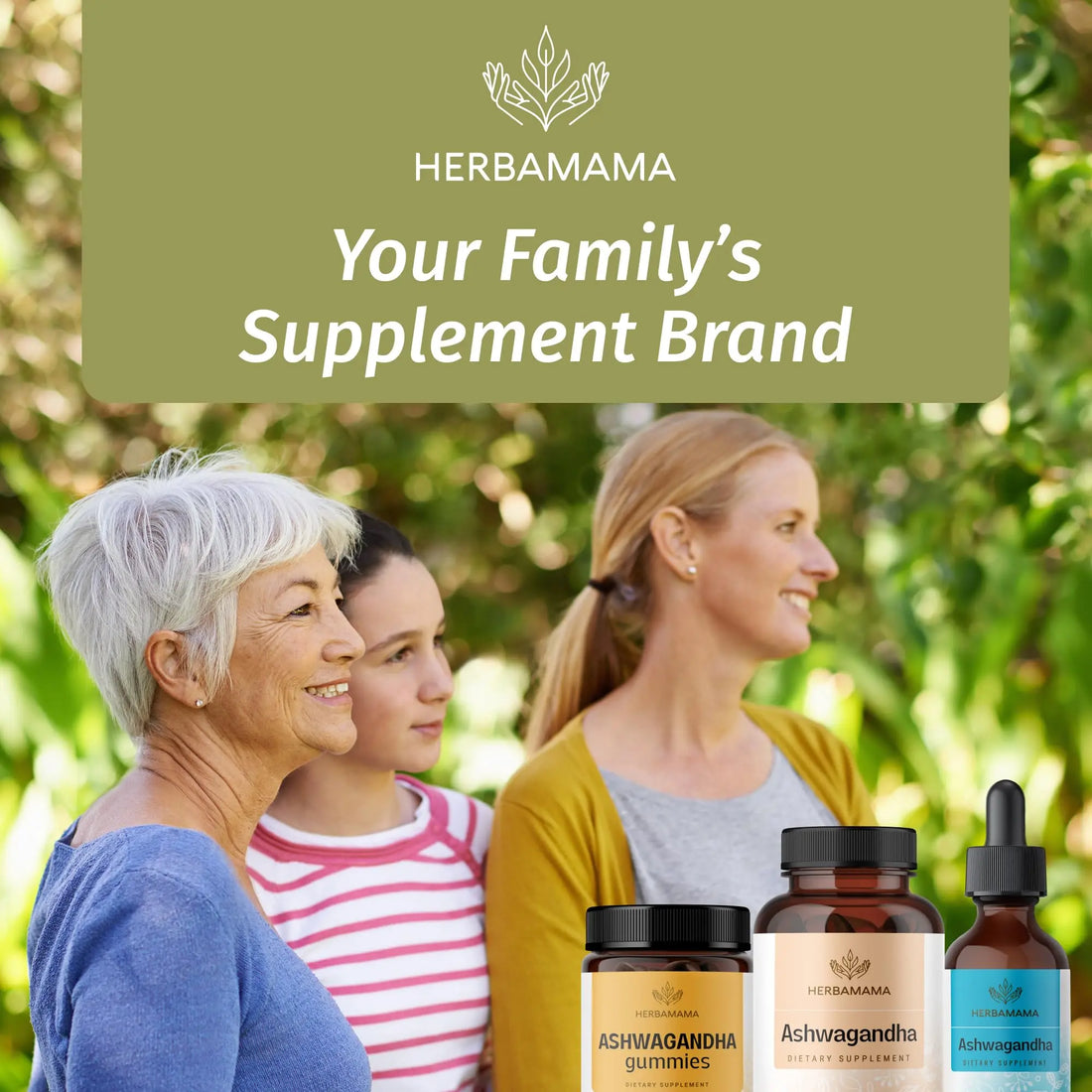 HERBAMAMA Ashwagandha Capsules - 1500mg Pure Ashwagandha Root Focus Supplement - Vegan, Non-GMO Mood & Calm Support Supplement for Adults, 100 Caps HERBAMAMA uk supplements