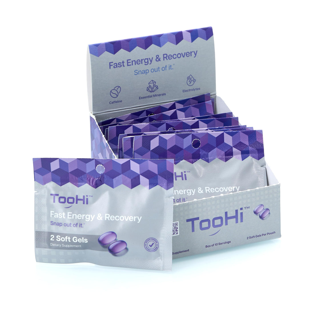TooHi Reset Softgels - Proprietary Blend with Additional Caffeine (84mg), L-Theanine & Electrolytes | Patent Pending - 10 Doses TooHi Au supplements