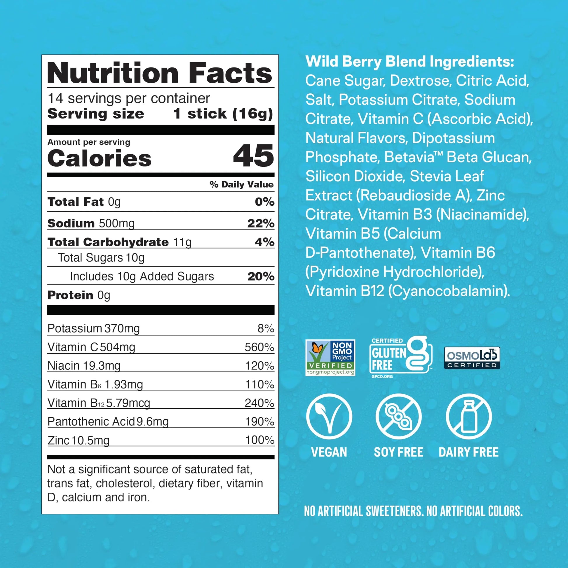 Liquid I.V.® Hydration Multiplier +Immune Support - Wild Berry Blend | Electrolyte Powder Drink Mix | 1 Pack (14 Servings) Liquid I.V. Au supplements