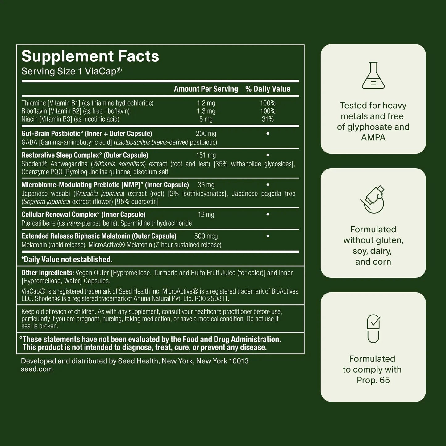 Seed DM-02 Daily Multivitamin & PM-02 Sleep + Restore Bundle - Multivitamin and Sleep Aid for Women and Men - Vegan - 30-Day Supply SeedBuy Supplements Australia