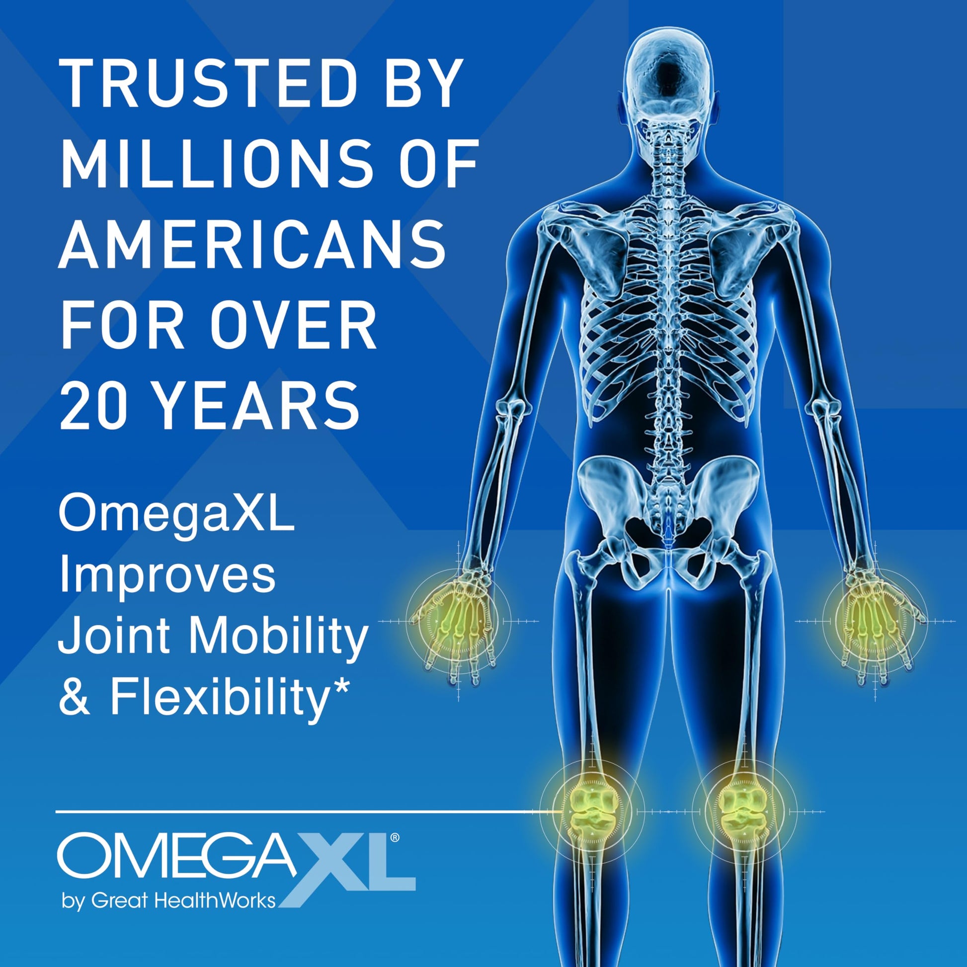 OmegaXL Joint Support Supplement - Natural Muscle Support, Green Lipped Mussel Oil, Soft Gel Pills, Drug-Free, 120 Count OmegaXL Au supplements