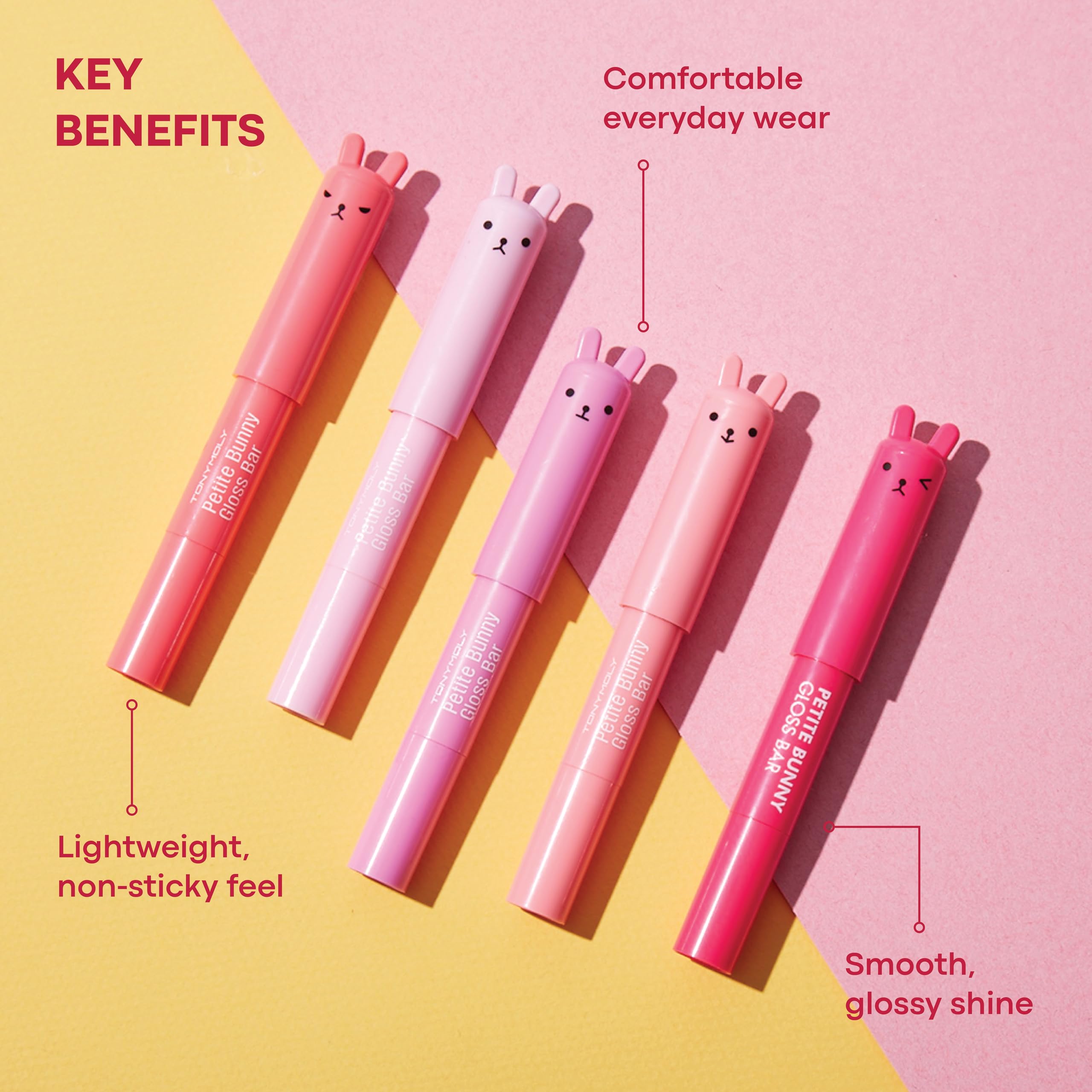 TONYMOLY Petit Bunny Lip Gloss – Easter Basket Stuffer, Cute Bunny Lip Crayon, Hydrating Korean Lip Gloss with Vitamin E for Soft, Juicy Cherry TONYMOLY Au supplements
