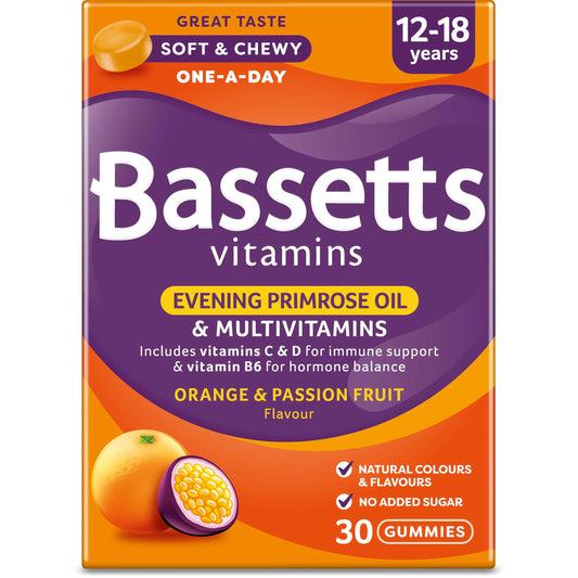 Bassetts Vitamins 12-18 EPO Orange & Passion Fruit 30's, 94.2 g, Orange and passionfruit Bassetts VitaminsAU supplements