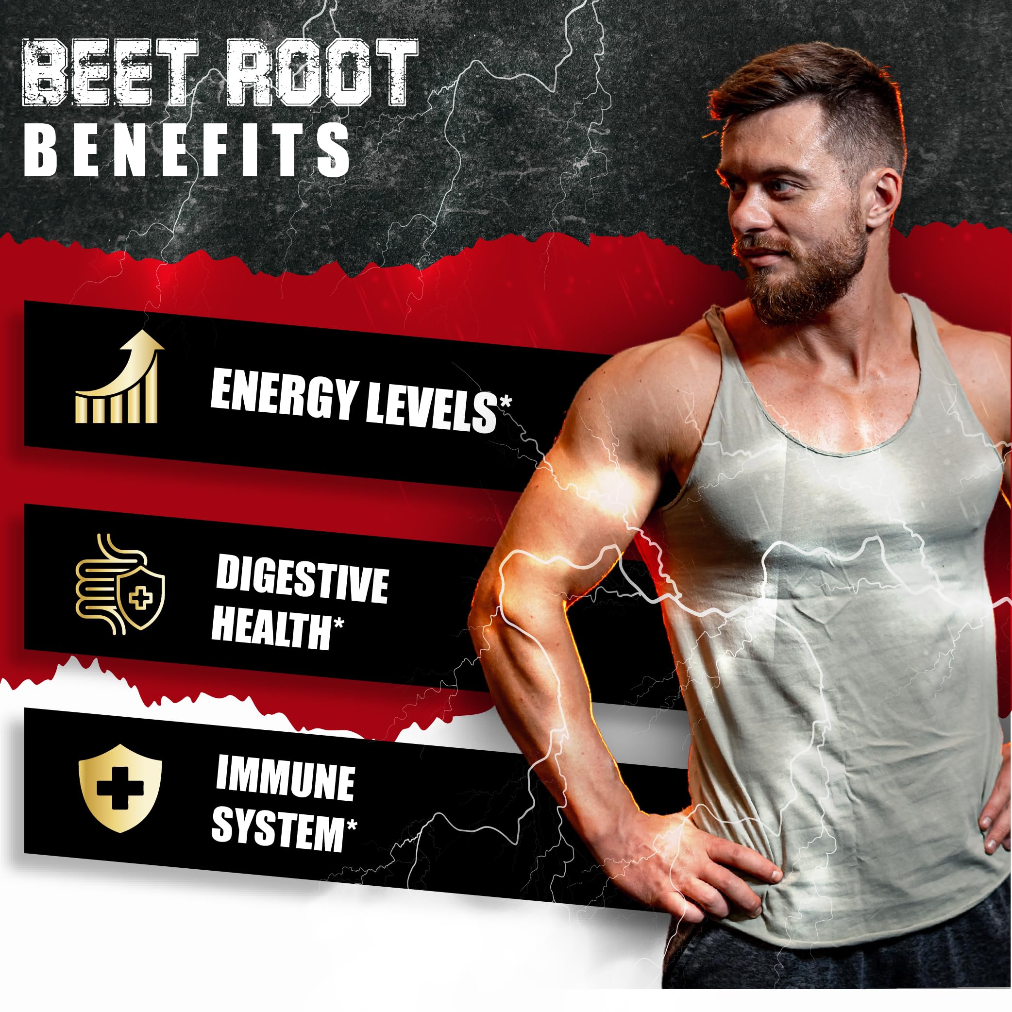 Beet Root Capsules - Green Tea, Red Spinach, Ginseng, Black Pepper - 90 Count - Supports Digestive, Immune System, Energy Levels - 3 Month Supply BMVINVOL Au supplements