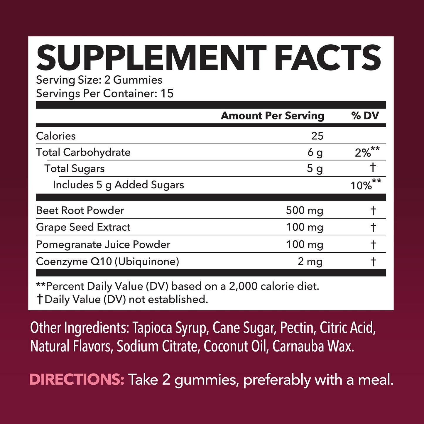 Beet Root Gummies with COQ10 Energy Supplement | Nitric Oxide Supplement for Healthy HAVASU NUTRITIONUS supplements