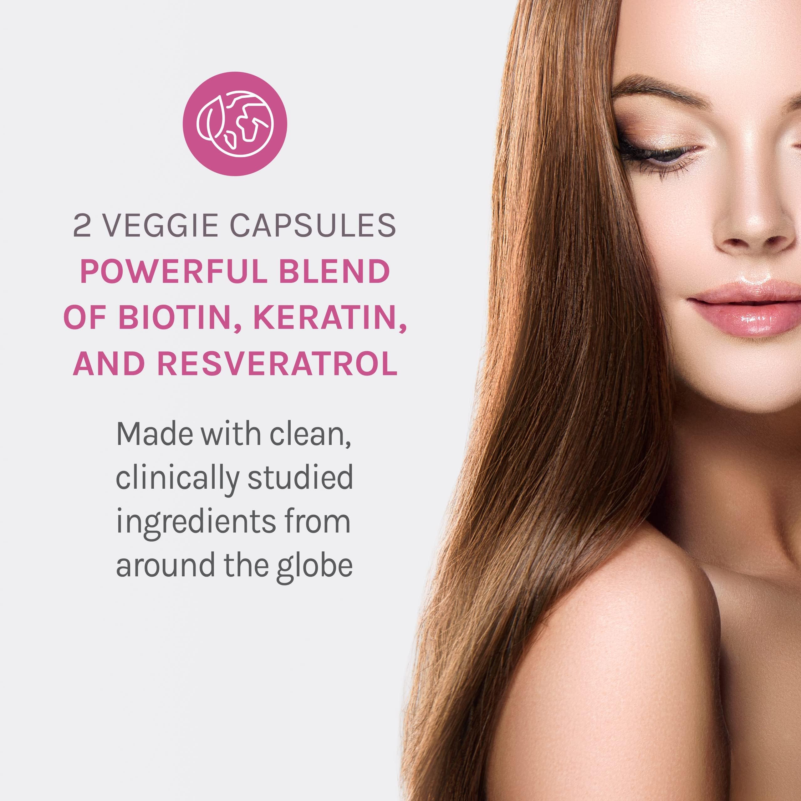 Reserveage Ultra Collagen Booster & Keratin Hair Booster - Features Dermaval, Biotin & Resveratrol - Support Hair & Skin - 90 Ultra Collagen Booster Capsules, 120 Keratin Hair Booster Capsules Reserveage Nutrition Au supplements
