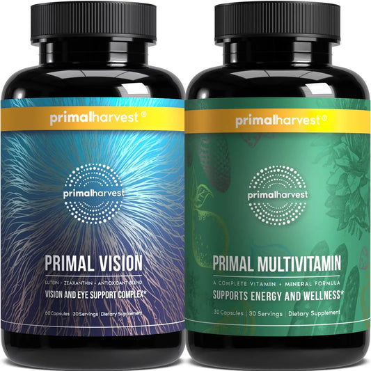 Primal Harvest Multivitamin & Primal Vision – Complete Support for Daily Wellness & Eye Health with Essential Vitamins & Nutrients Primal HarvestAU supplements