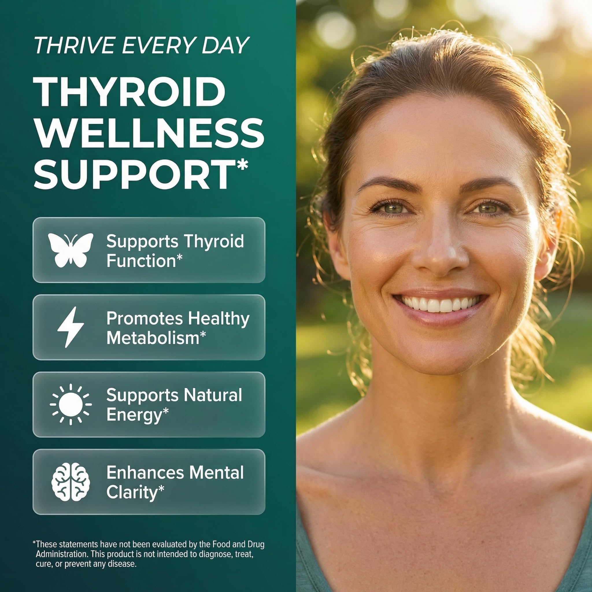 ThyroBloom Thyroid Support for Women Liquid Drops Iodine L-Tyrosine Selenium Copper Ashwagandha Zinc Kelp Bladderwrack Schisandra Guggul Turmeric Vitamin A D3 B12