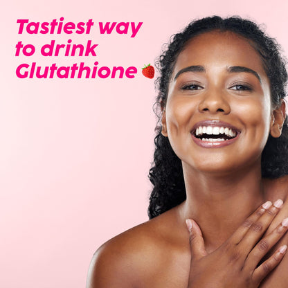 PLIX Glowy Skin 500mg Glutathione Supplement with Hyaluronic Acid, Vitamin C, E & Berries | 30 Effervescent Tablets, Strawberry Flavor PLIX - THE PLANT FIXAu supplements