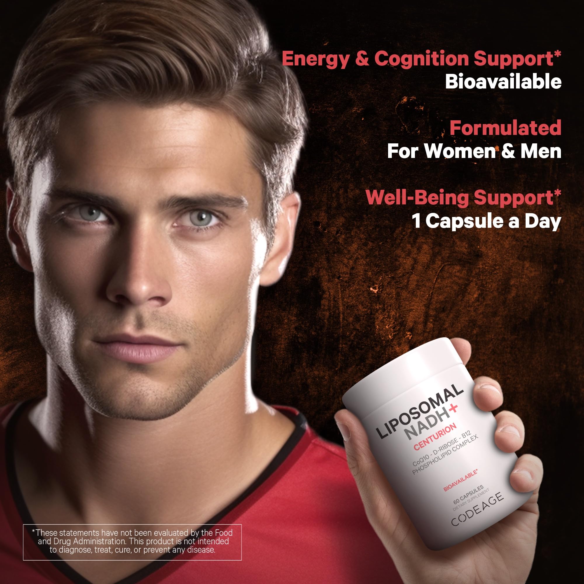 Codeage Liposomal NADH+ Supplement - CoQ10 - Vitamin B12 - D-Ribose Bioenergy Codeage Au supplements