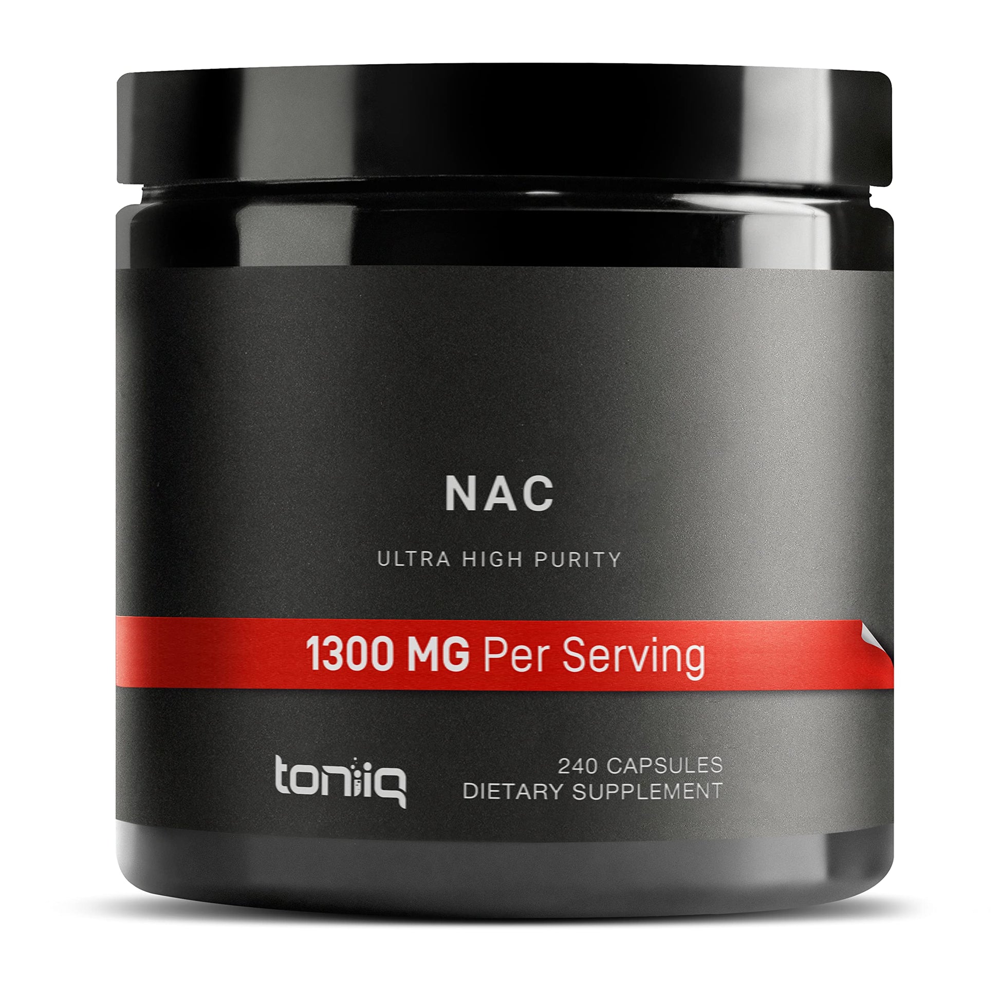 Toniiq 1300mg NAC - 4 Month Supply - Min. 98%+ Tested Purity - Ultra High Strength Toniiq Au supplements