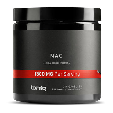 Toniiq 1300mg NAC - 4 Month Supply - Min. 98%+ Tested Purity - Ultra High Strength Toniiq Au supplements