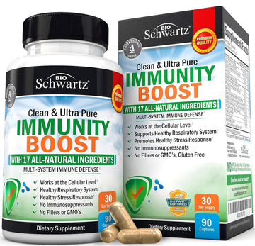 Immune Support Supplement with Vitamin C 1000mg Zinc Elderberry Extract Ginger BioSchwartz Au supplements