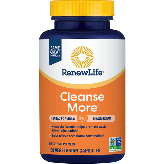 Renew Life Detox Cleanse More, Reduces Bloating and Restores Regularity, Overnight Constipation Relief Renew LifeAU supplements