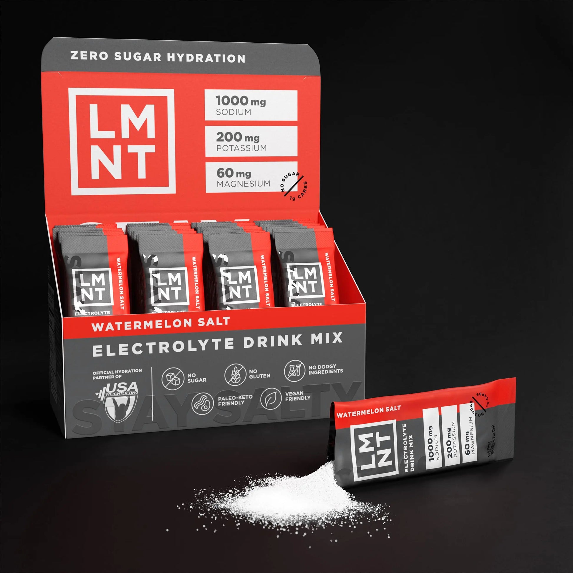 LMNT Zero Sugar Electrolytes - Watermelon Salt | Drink Mix | 30-Count Drink LMNT Au supplements