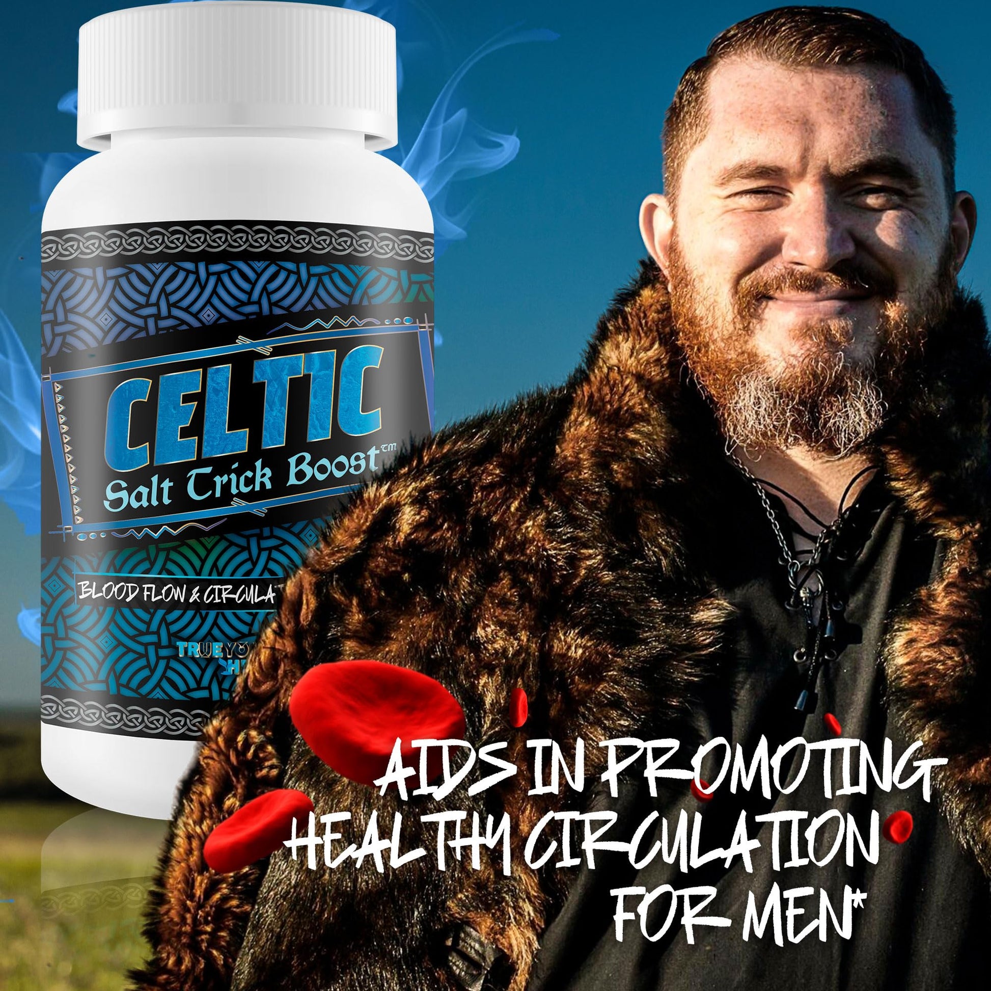 Celtic Salt Trick Boost for Blood Flow - Improved Formula - Our Best Blood Circulation Supplements for Men - Increase Blood Flow Care Blood Circulation Pills - Advanced Blood Flow Support True You Health Au supplements